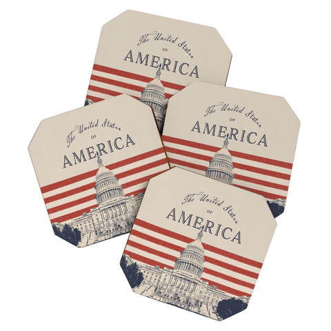 DENY Designs Capitol Building Coaster Set