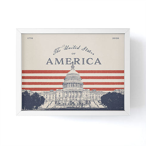 DENY Designs Capitol Building Framed Mini Art Print