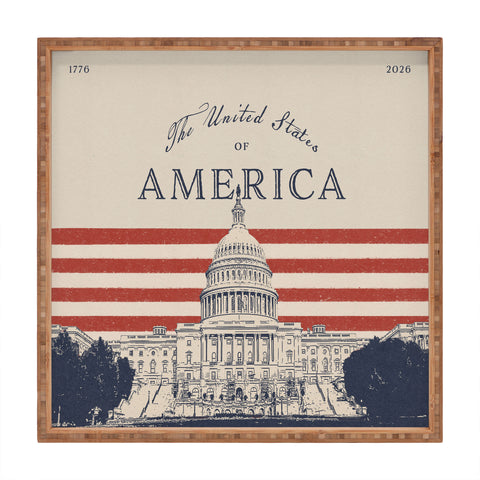 DENY Designs Capitol Building Square Tray