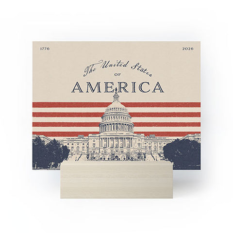 DENY Designs Capitol Building Mini Art Print