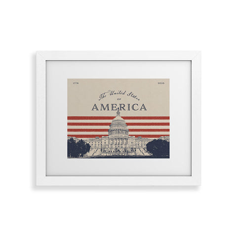 DENY Designs Capitol Building Framed Art Print