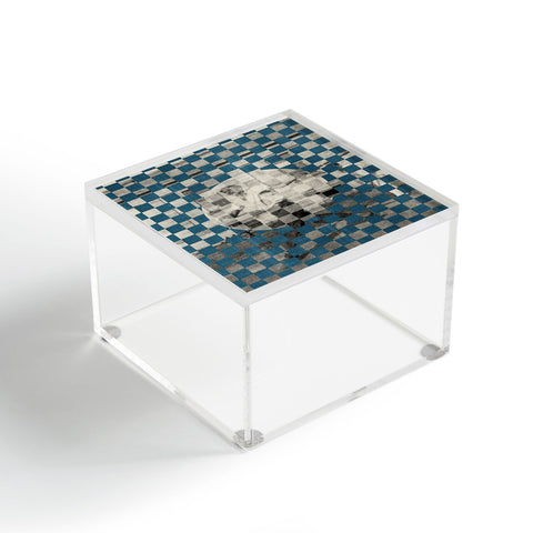 DENY Designs Checker Collage Acrylic Box