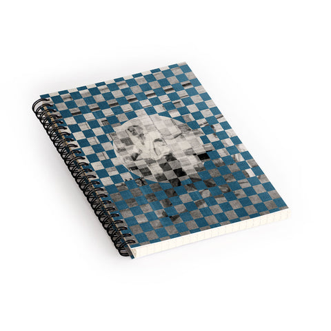 DENY Designs Checker Collage Spiral Notebook