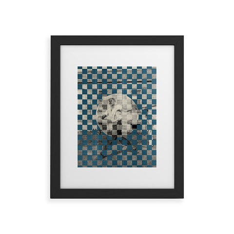 DENY Designs Checker Collage Framed Art Print