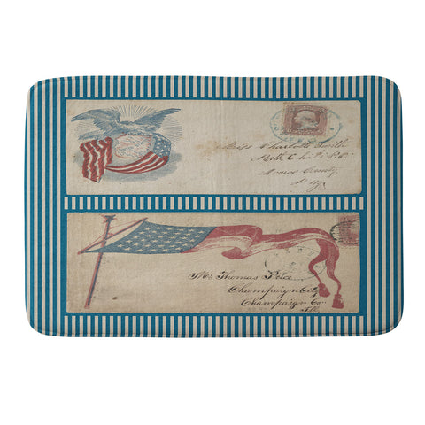 DENY Designs Civil War Envelopes Memory Foam Bath Mat