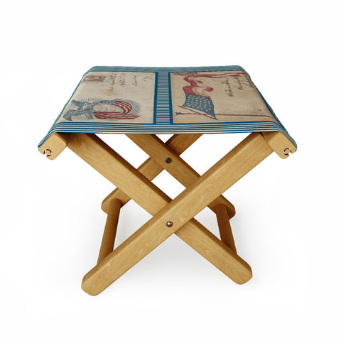 DENY Designs Civil War Envelopes Folding Stool