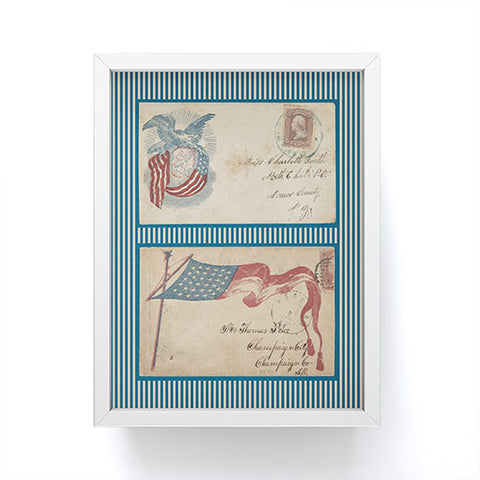 DENY Designs Civil War Envelopes Framed Mini Art Print