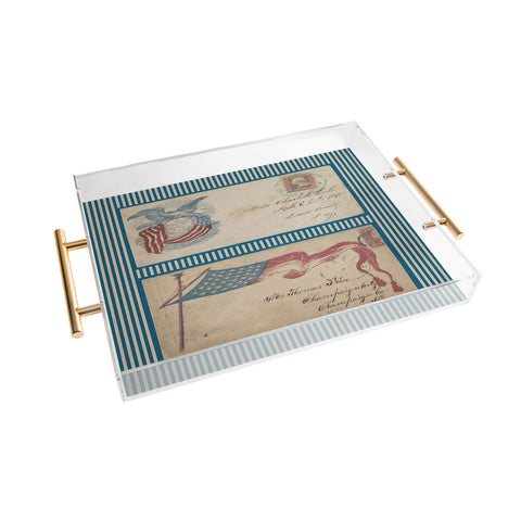DENY Designs Civil War Envelopes Acrylic Tray