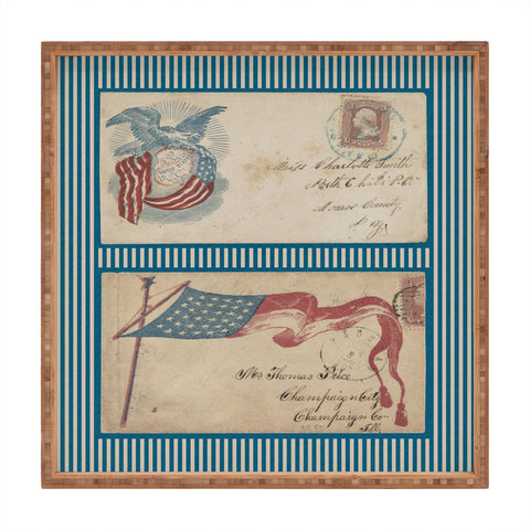 DENY Designs Civil War Envelopes Square Tray