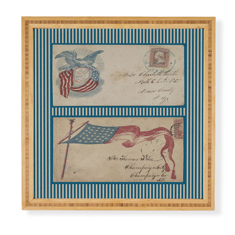 DENY Designs Civil War Envelopes Framed Wall Art