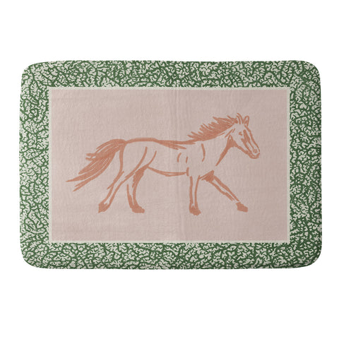 DENY Designs country horse 2 Memory Foam Bath Mat