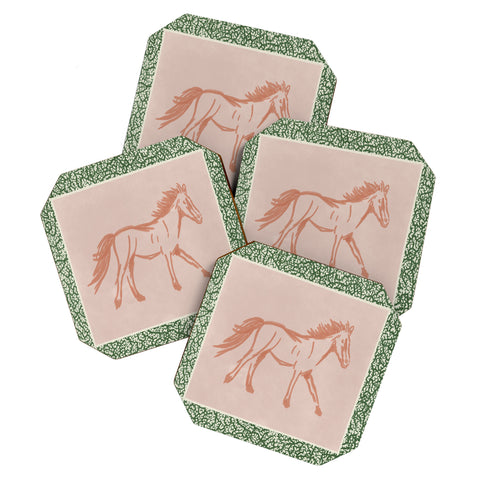 DENY Designs country horse 2 Coaster Set