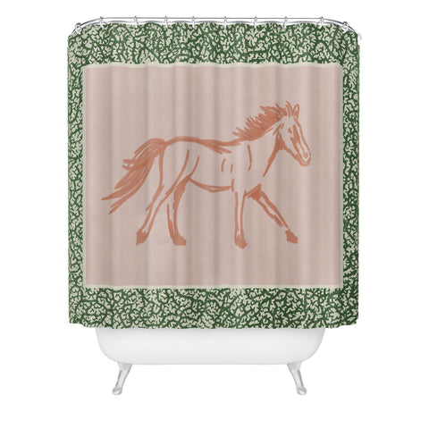 DENY Designs country horse 2 Shower Curtain