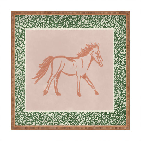 DENY Designs country horse 2 Square Tray
