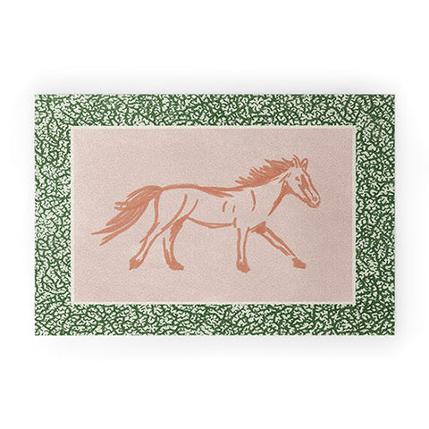 DENY Designs country horse 2 Welcome Mat