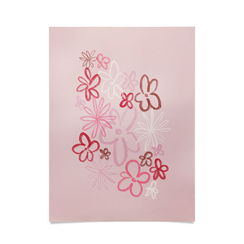 DENY Designs daisy pinks Poster