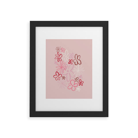 DENY Designs daisy pinks Framed Art Print