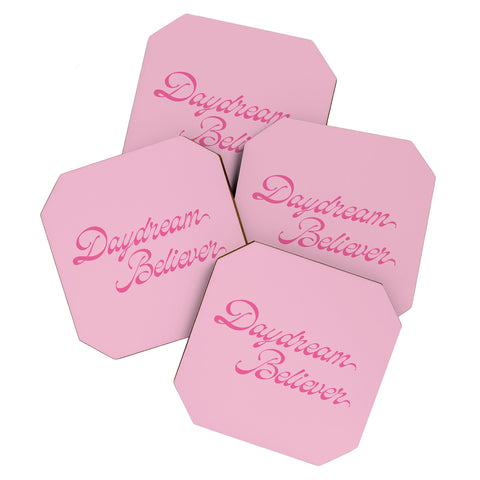 DENY Designs Daydream Believer Pink Coaster Set