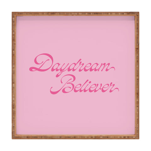 DENY Designs Daydream Believer Pink Square Tray
