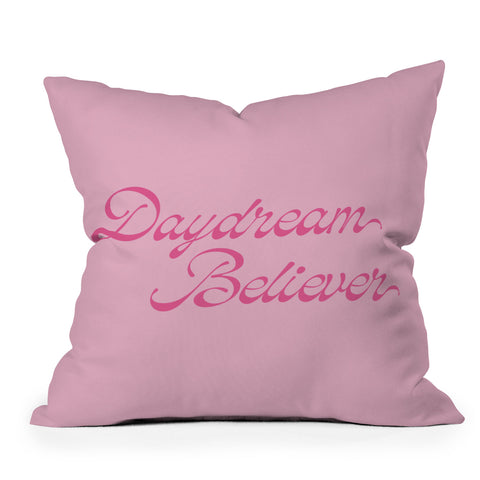 DENY Designs Daydream Believer Pink Throw Pillow