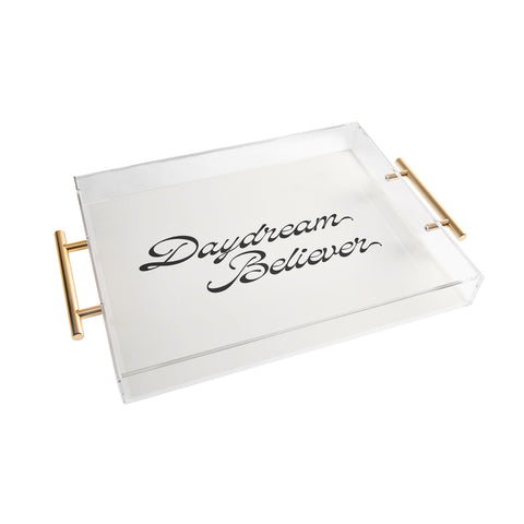 DENY Designs Daydream Believer W and B Acrylic Tray