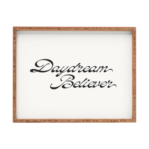 DENY Designs Daydream Believer W and B Rectangular Tray