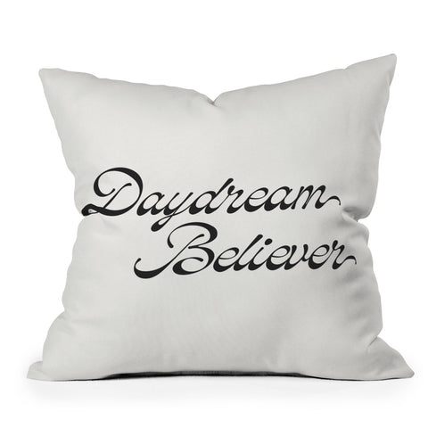 DENY Designs Daydream Believer W and B Throw Pillow