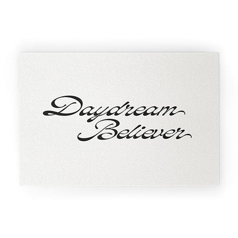 DENY Designs Daydream Believer W and B Welcome Mat