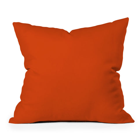 DENY Designs Deep Orange 1665c Outdoor Throw Pillow