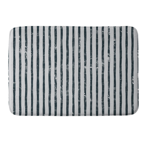 DENY Designs Distressed Chunky Stripe Memory Foam Bath Mat