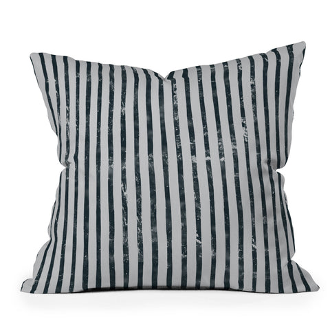 DENY Designs Distressed Chunky Stripe Outdoor Throw Pillow