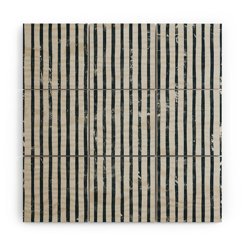 DENY Designs Distressed Chunky Stripe Wood Wall Mural