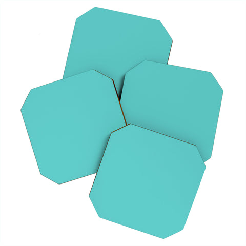 DENY Designs Eggshell Blue 325c Coaster Set
