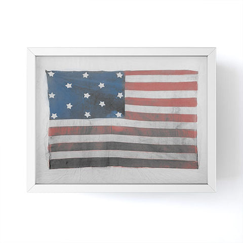 DENY Designs Flag Attributed to Elizabeth Schuyler Hamilton Framed Mini Art Print