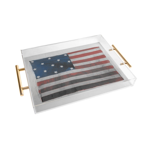 DENY Designs Flag Attributed to Elizabeth Schuyler Hamilton Acrylic Tray