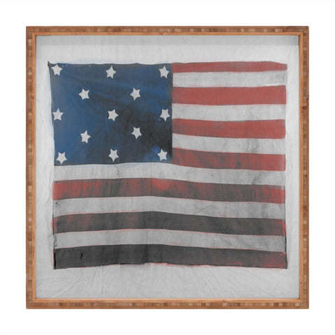 DENY Designs Flag Attributed to Elizabeth Schuyler Hamilton Square Tray