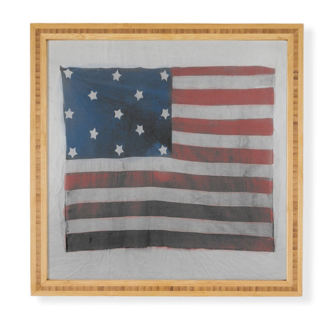 DENY Designs Flag Attributed to Elizabeth Schuyler Hamilton Framed Wall Art
