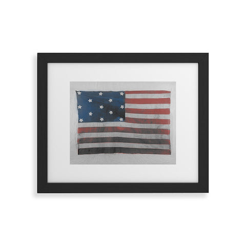 DENY Designs Flag Attributed to Elizabeth Schuyler Hamilton Framed Art Print