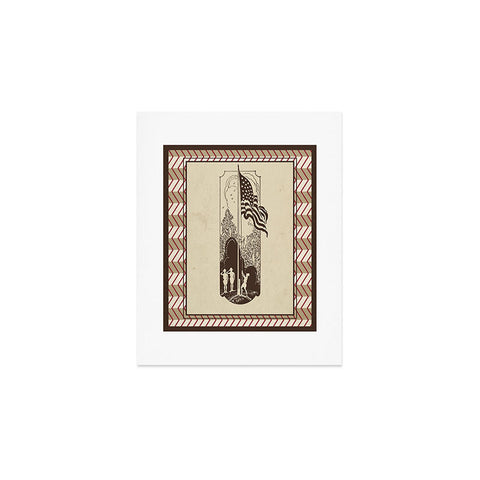 DENY Designs Flag Raisers Striped Square Art Print