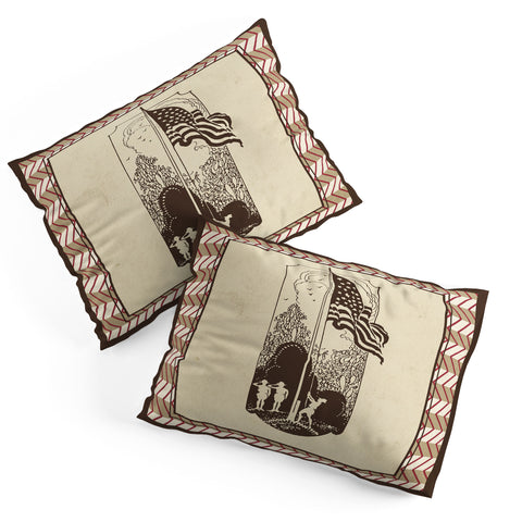 DENY Designs Flag Raisers Striped Square Pillow Shams