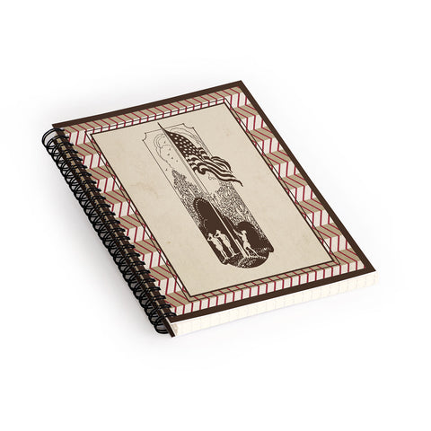 DENY Designs Flag Raisers Striped Square Spiral Notebook