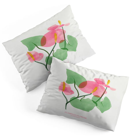 DENY Designs flamingo flower Pillow Shams