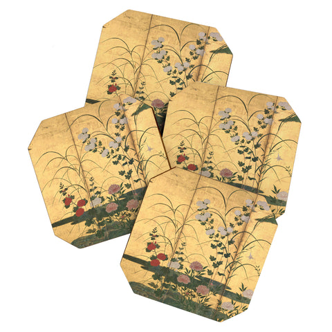 DENY Designs Flowers and Grasses Coaster Set