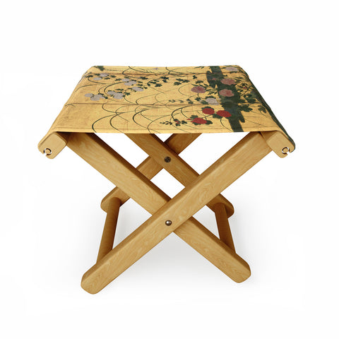 DENY Designs Flowers and Grasses Folding Stool