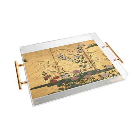 DENY Designs Flowers and Grasses Acrylic Tray