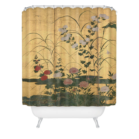 DENY Designs Flowers and Grasses Shower Curtain