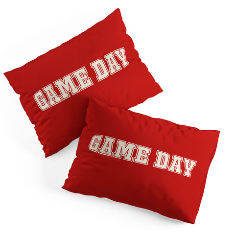 DENY Designs Gameday Red and White 2 Pillow Shams