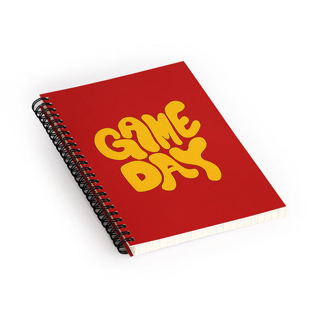 DENY Designs Gameday Red and Yellow 1 Spiral Notebook