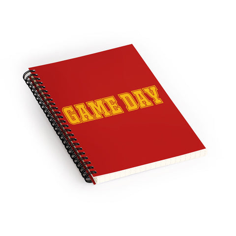 DENY Designs Gameday Red and Yellow 2 Spiral Notebook