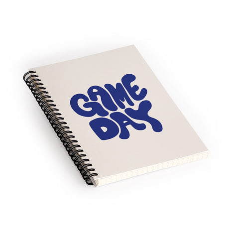 DENY Designs Gameday White and Navy 1 Spiral Notebook